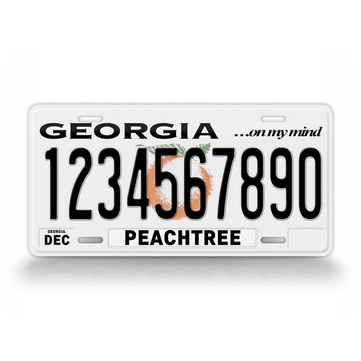 Personalized Georgia Custom State Auto Tag 