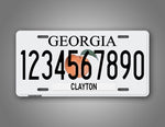 Any Text personalized Georgia State License Plate 