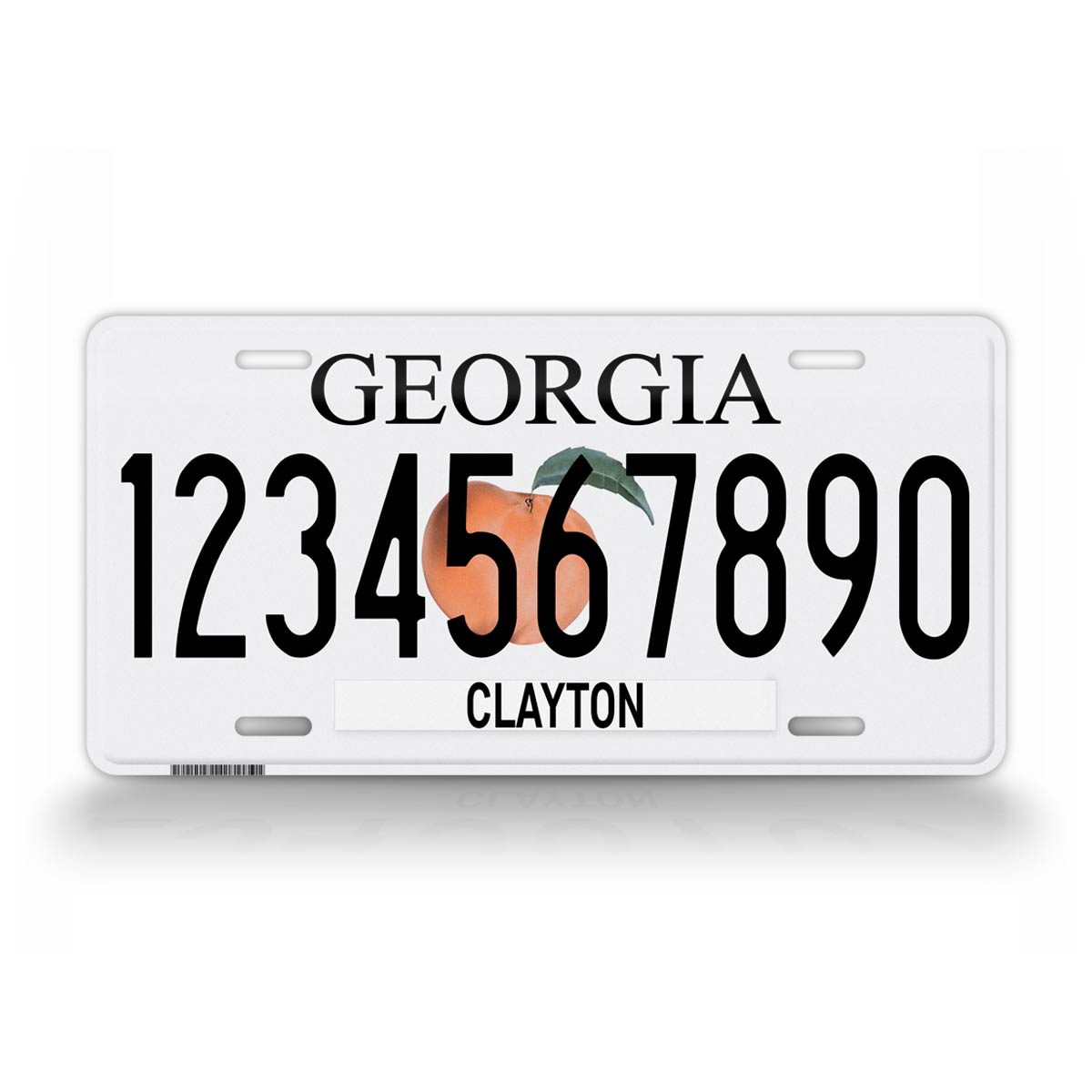 Any Text Custom Georgia State License Plate 