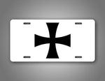 WWI German Cross Flag Auto Tag 