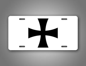 WWI German Cross Flag Auto Tag 
