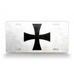 WWI German Cross License Plate With Scratch Effect 