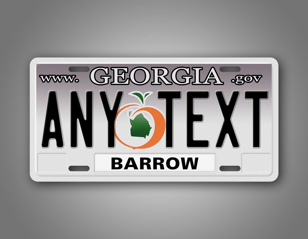 Personalized Any Text Georgia Auto Tag 