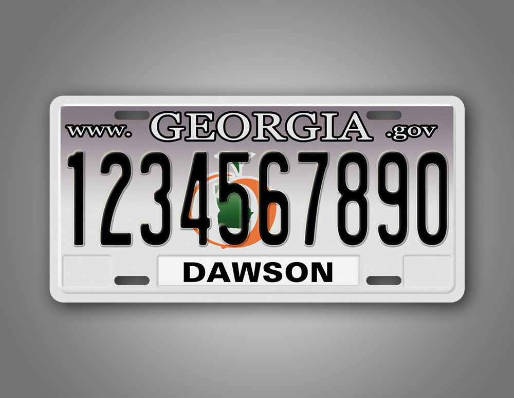 Custom Text Novelty Georgia Auto Tag