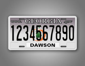 Custom Text Novelty Georgia Auto Tag