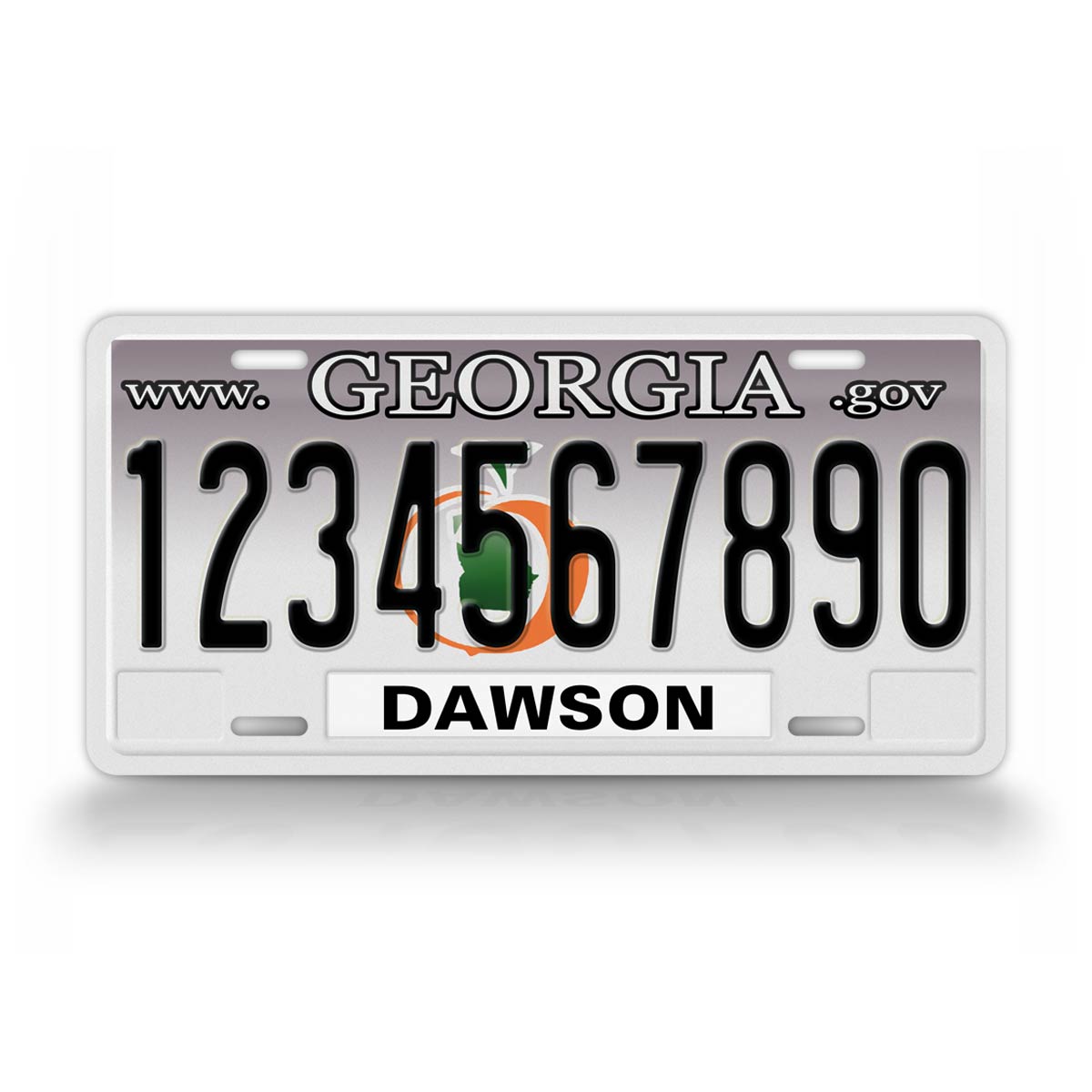 Custom Text Georgia State License Plate 