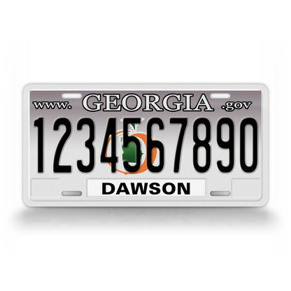 Custom Text Georgia State License Plate 