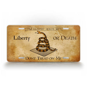 Give Me Liberty Or Give Me Death License Plate
