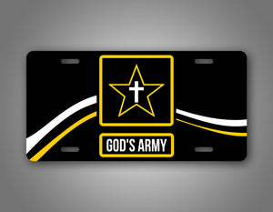 The Lord's Army Christian License Plate 
