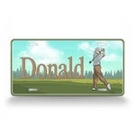 Guy Custom Name Golfing License Plate 