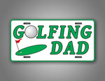 Golfing Dad License Plate 