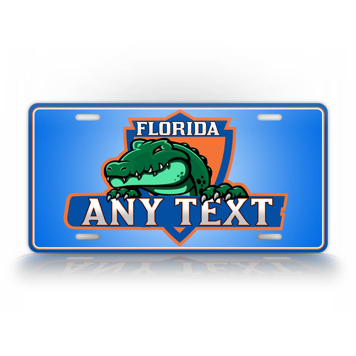 Green And Blue Floida Gators Custom License Plate 