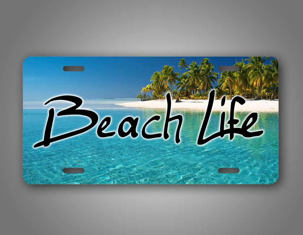 Beach Life License Plate