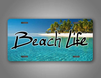 Beach Life License Plate