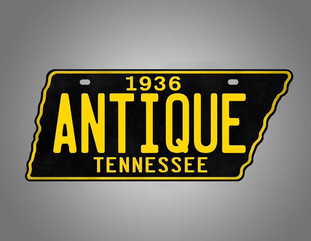 Custom Replica 1954-1958 Tennessee State Shaped License Plate