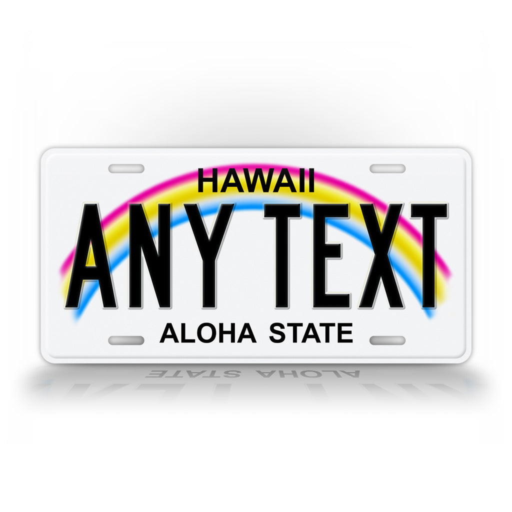 Any Text Hawaii Custom State license Plate 