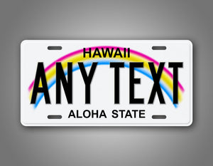 Custom Any Text Hawaii State Auto Tag