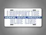 I Support The Blue Line Police/Sheriff License Plate