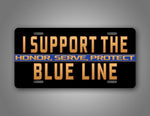 I Support The Blue Line Police/Sheriff License Plate