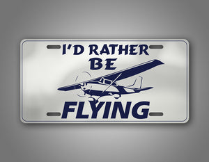 General Aviation Pilot License Plate Auto Tag 