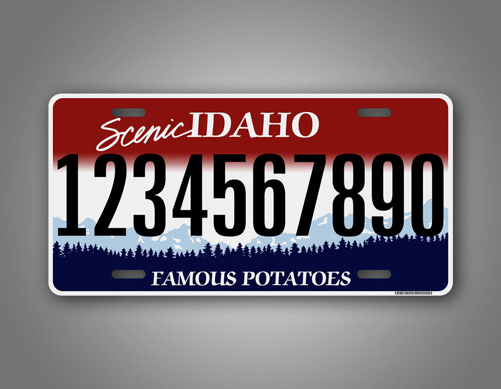 Personalized Idaho State Custom License Plate