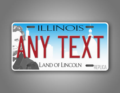 Personalized Illinois Land Of Lincoln State Custom License Plate