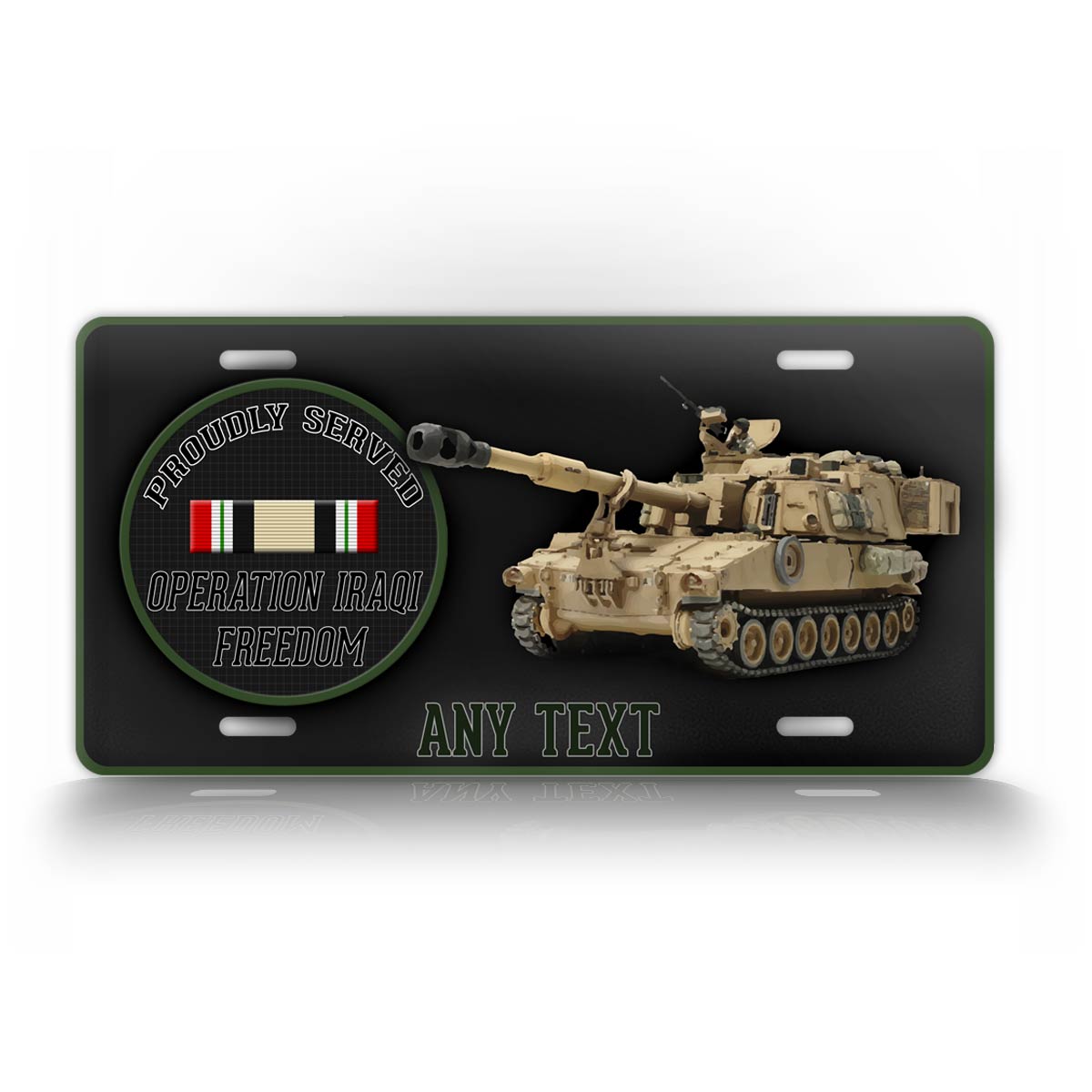 Iraq Campaign Veteran License Plate 