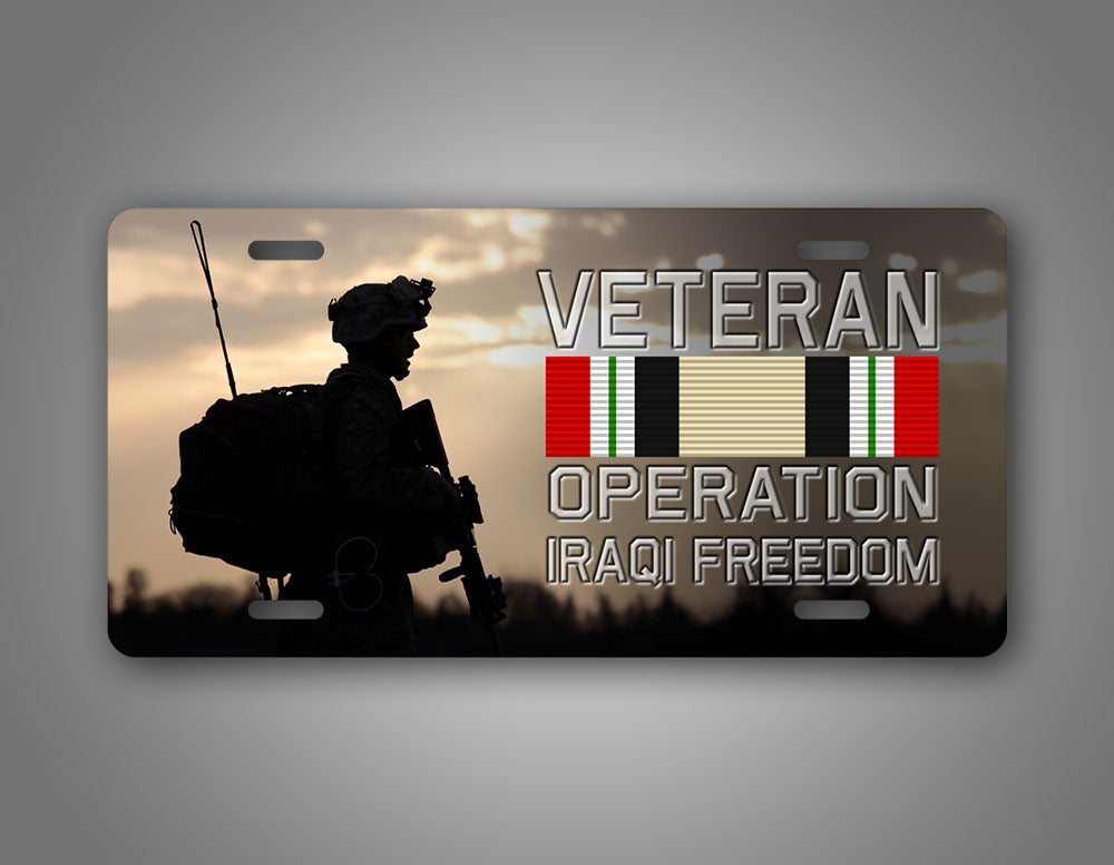 Iraq War Veteran Auto Tag 