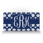 Personalized Monogrammed Blue Japanese Style License Plate