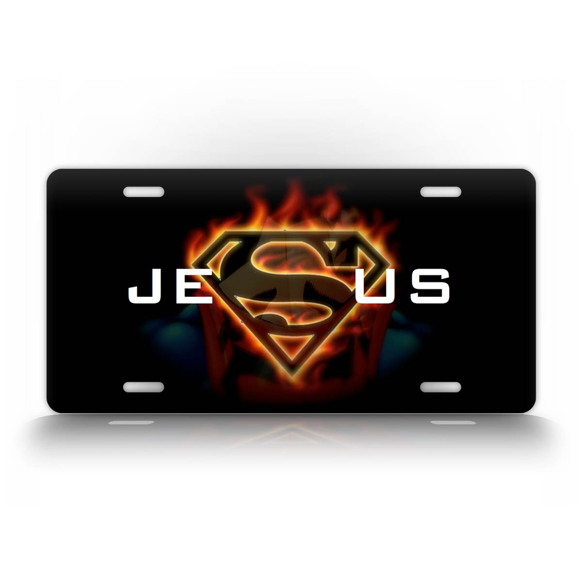 Super Jesus License Plate 