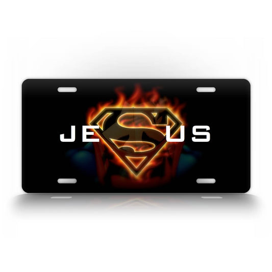 Super Jesus License Plate 