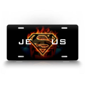 Super Jesus License Plate 