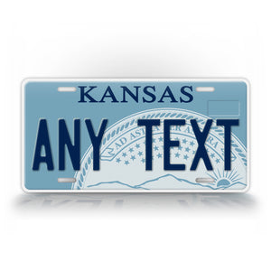 Custom Any Text Kansas State License Plate 