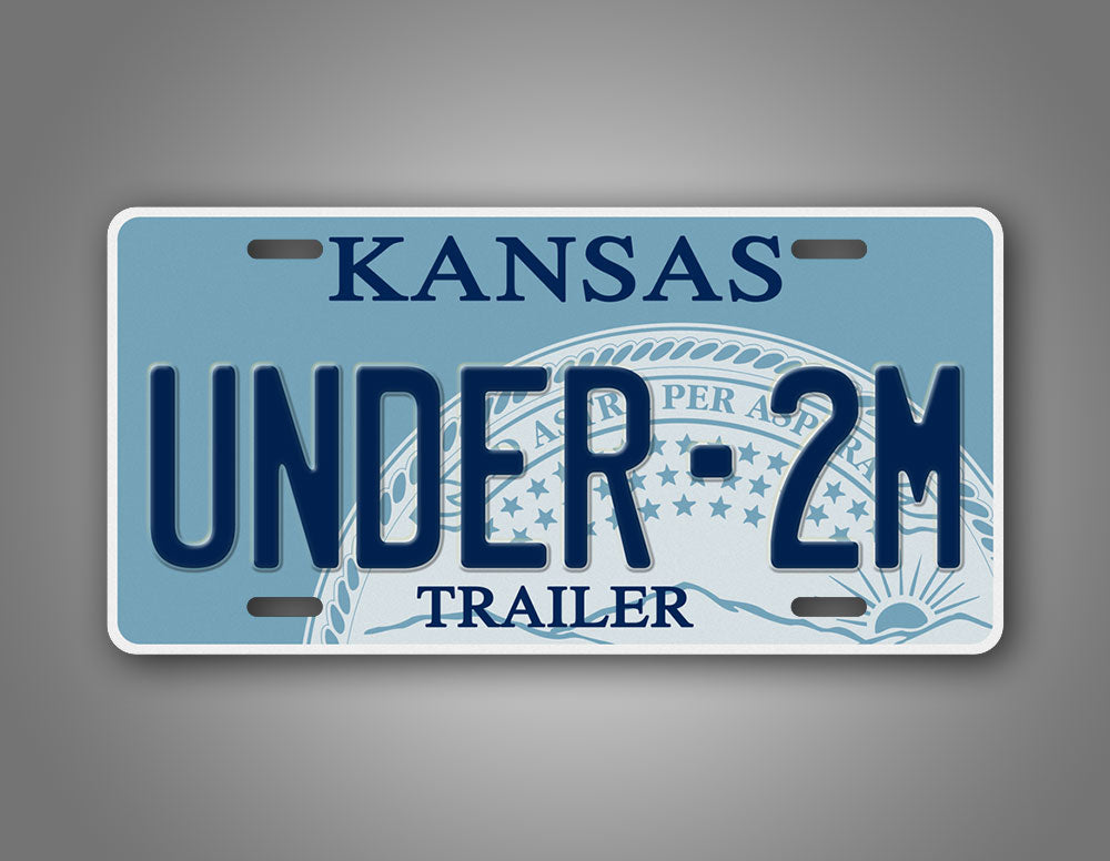 Kansas Under 2M Trailer Tag License Plate