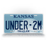 Kansas Under 2M Trailer Tag License Plate