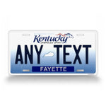 Custom Any Text Kentucky Unbridled Spirit License Plate
