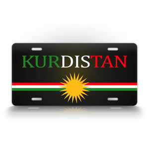 Kurdistan License Plate Kurdish Nationality Auto Tag 