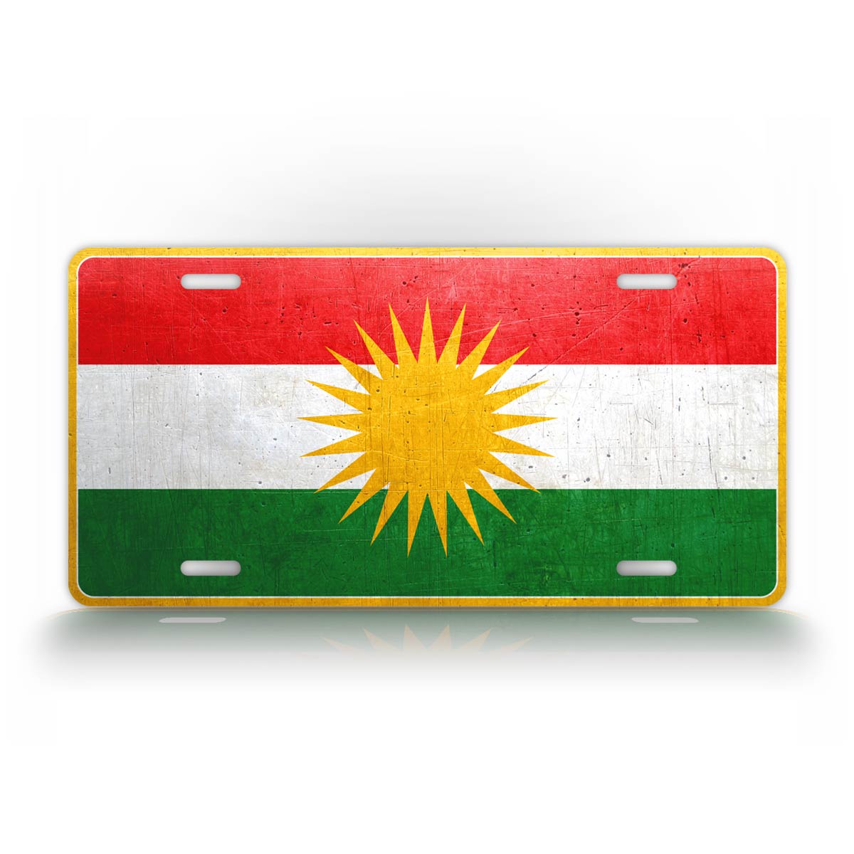 Kurdish Flag Kurds License Plate