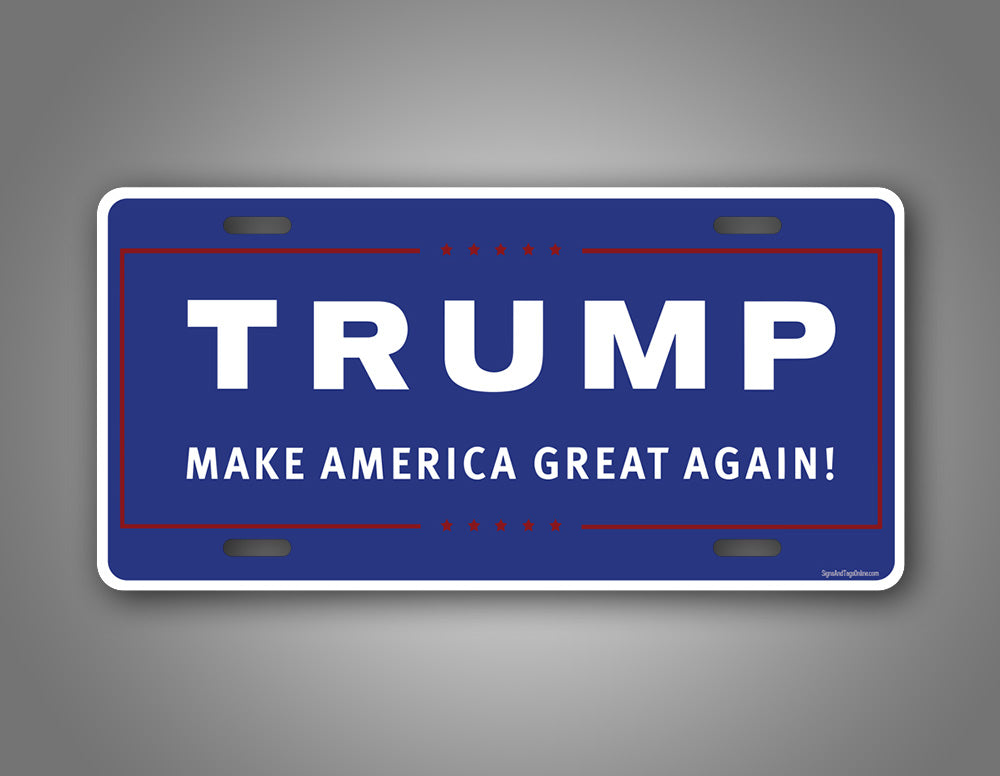 MAGA Bold Blue Make America Great Again License Plate