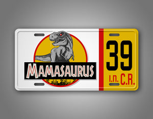Personalized Mamasaurus Dinosaur License Plate 