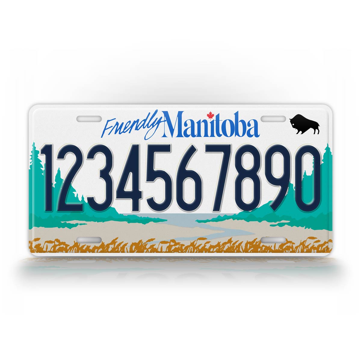 Personalized Friendly Manitoba Canada License Plate 