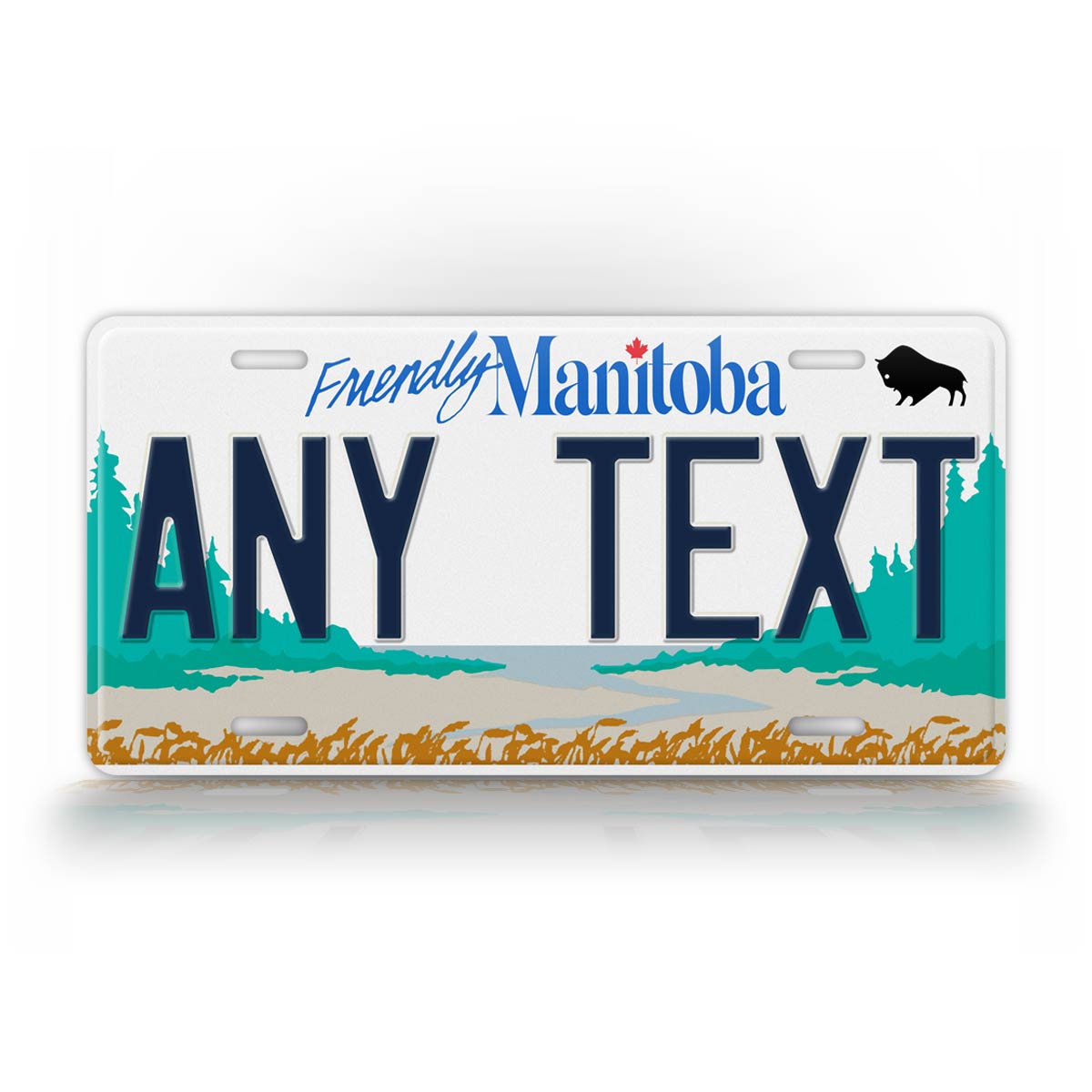 Custom Novelty Manitoba Canada License Plate 