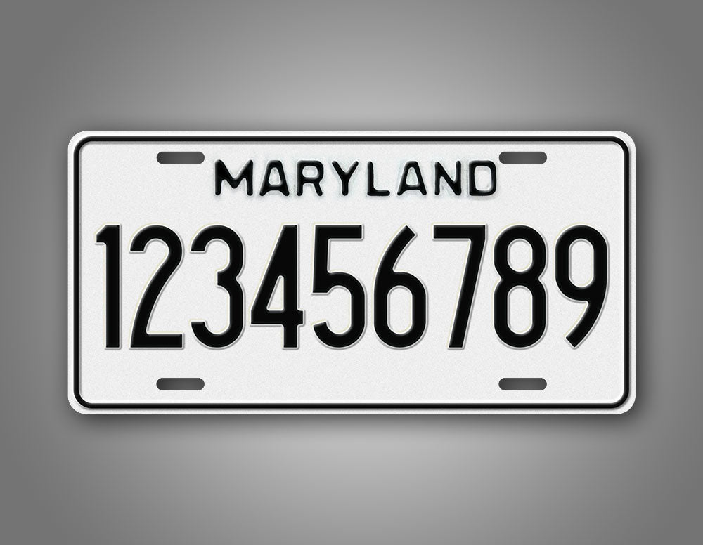 Personalized 1980-1986 Maryland State Custom License Plate