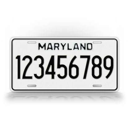 Personalized 1980-1986 Maryland State Custom License Plate