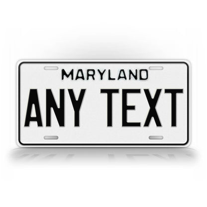 Personalized 1980-1986 Maryland State Custom License Plate