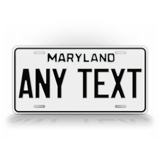 Personalized 1980-1986 Maryland State Custom License Plate