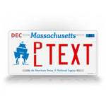 Personalized Text Massachusetts Plymouth Vanity License Plate 