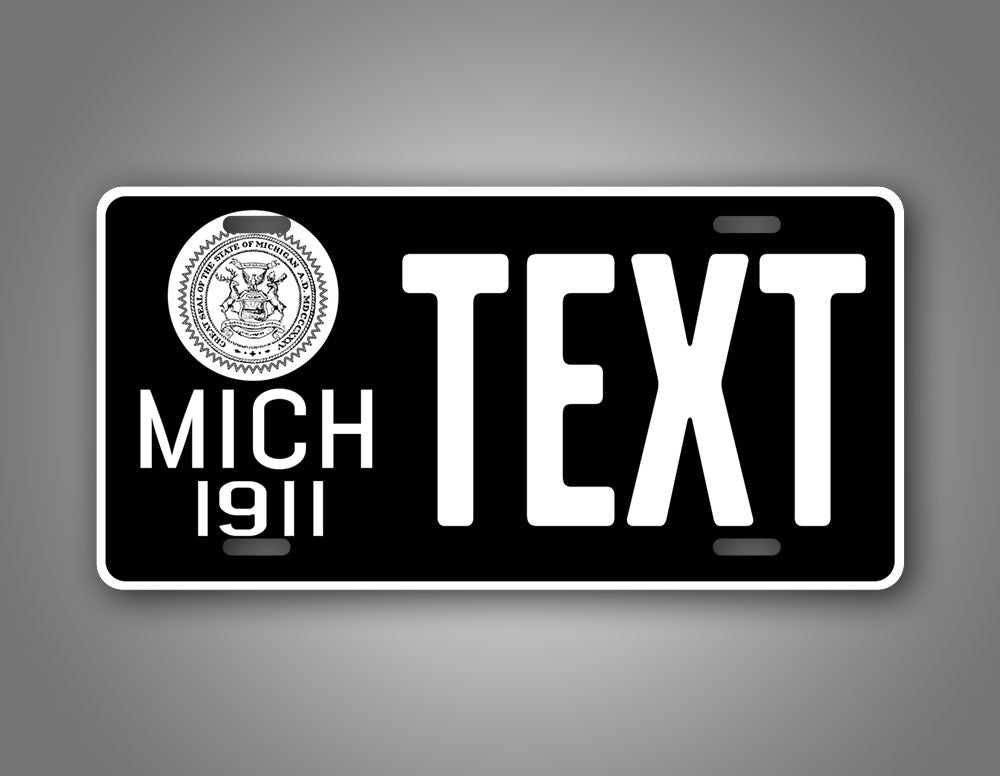 Any Text Michigan Novelty 1911 Custom License Plate 