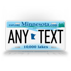 Custom Any Text Minnesota Personalized License Plate 