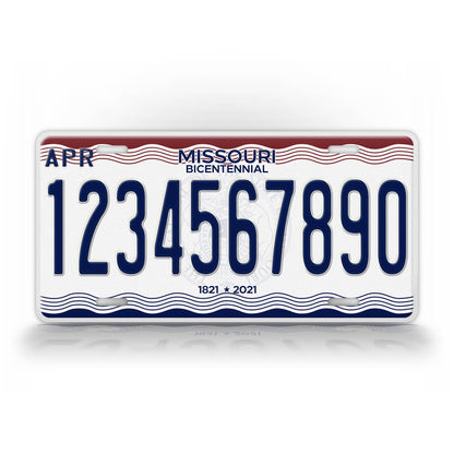 Personalized Missouri Any Text License Plate